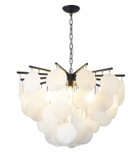 Bethel International TD31C30BK - Satin Black Frame Chandelier